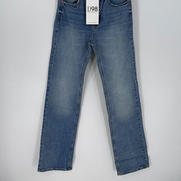 Women's Stradivarius D98 Straight-Leg Vintage Effect Jeans US 2 - Picture 2 of 6